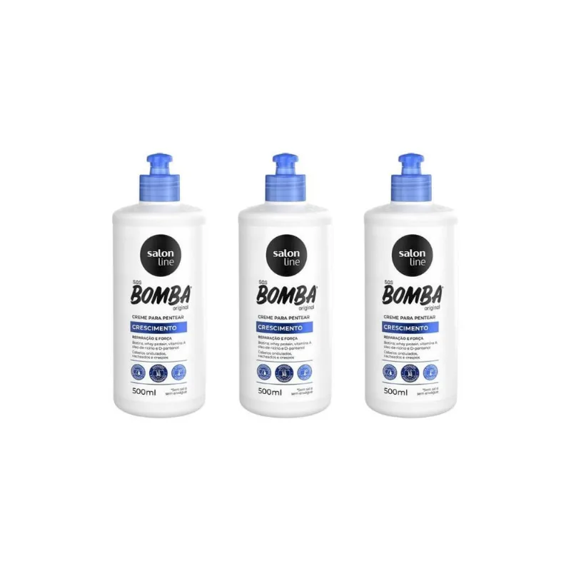 Creme Pentear Salon Line 500Ml Sos Bomba De Vitamina-3Un
