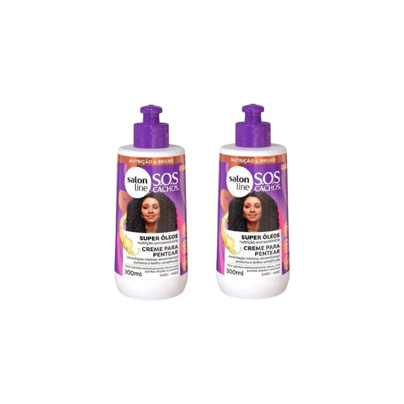 Creme Pentear Salon Line 300Ml Sos Super Óleo Nutritivo- 2Un