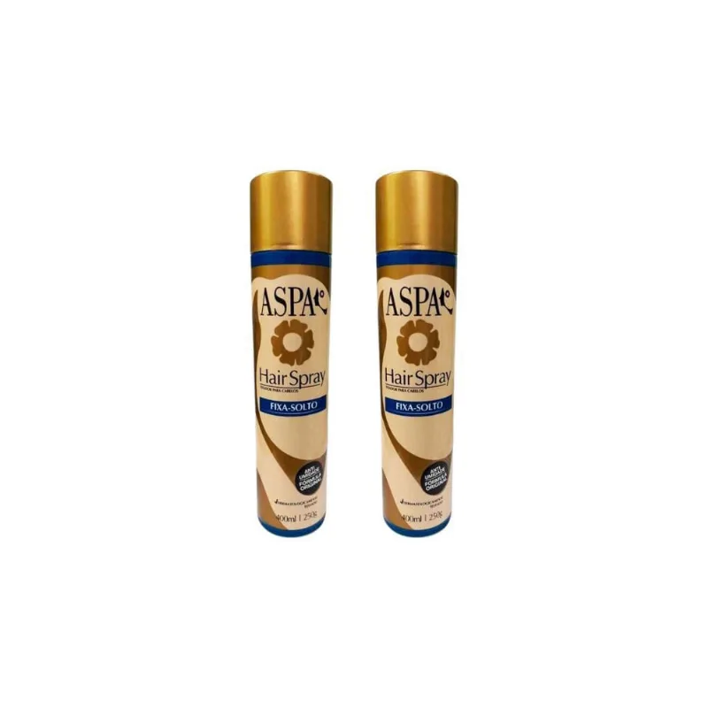 Hair Spray Fixador Aspa Fixa Solto 400Ml-Kit C/2Un