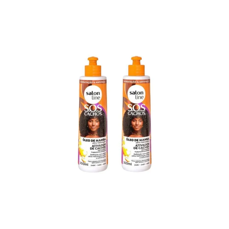Ativador De Cachos Salon Line 300Ml Oleo De Manga- Kit C/2Un