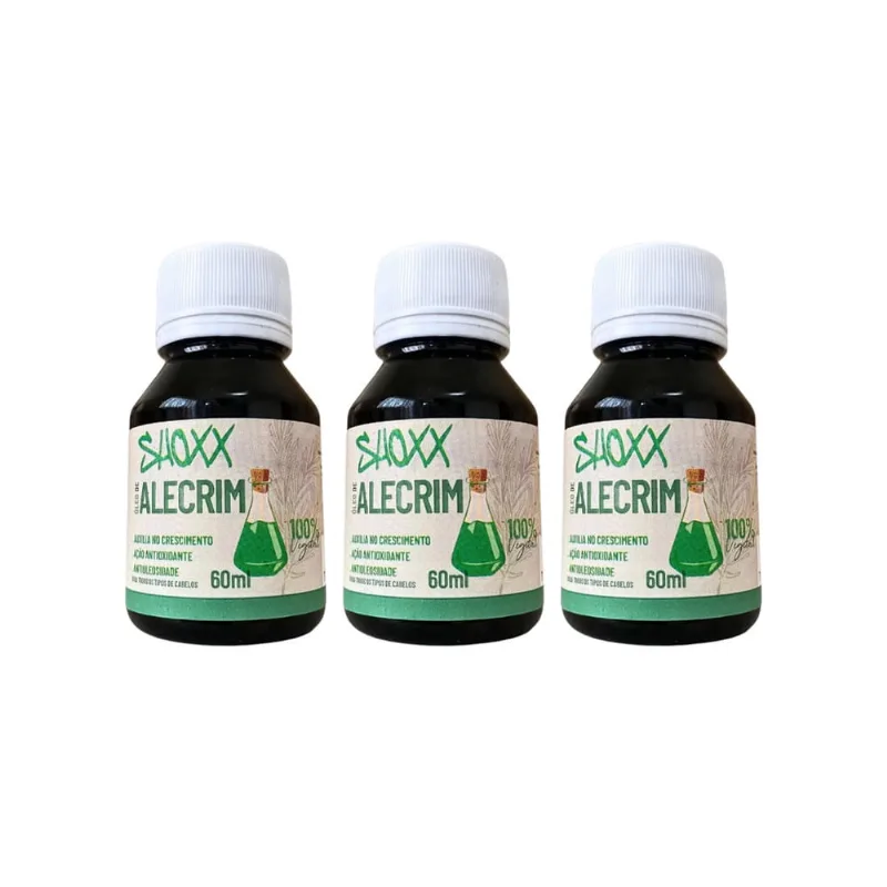 Oleo de Alecrim Shoxx 60ml-Kit C/3un