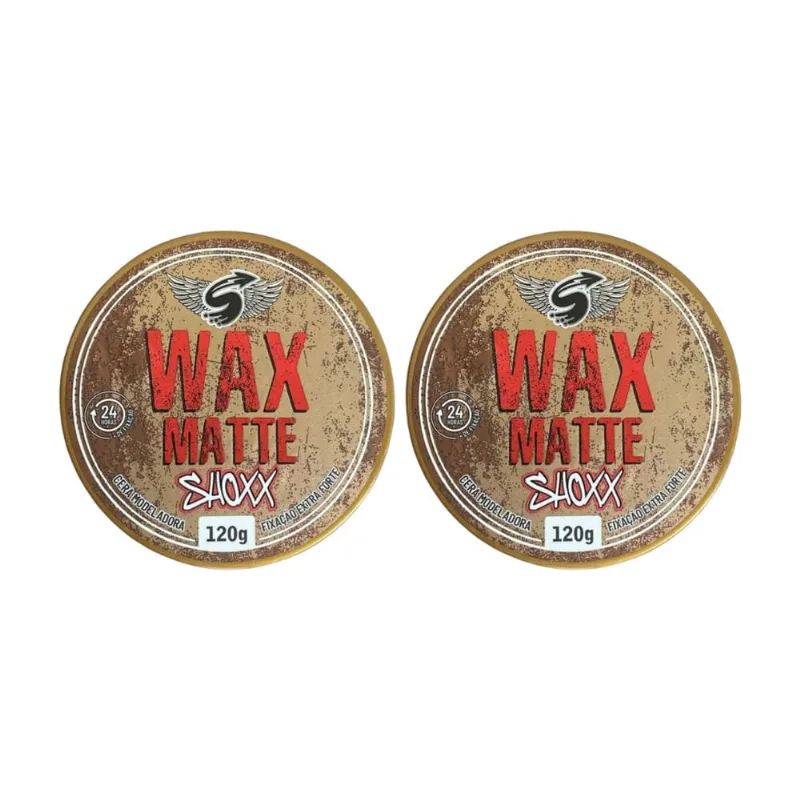 Cera Shoxx Wax Matte 120g - Kit c/ 2un