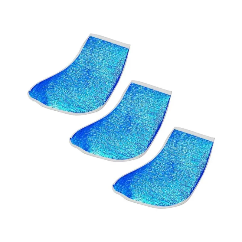 Bota Metalizada Com Isolmanta Santa Clara Azul - Kit Com 3Un