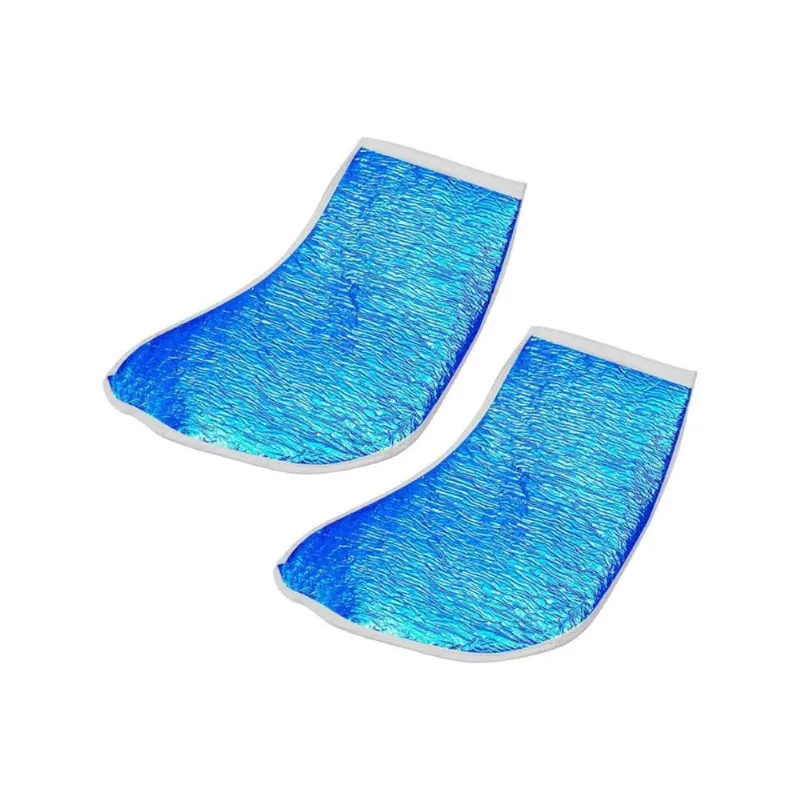 Bota Metalizada Com Isolmanta Santa Clara Azul - Kit Com 2Un