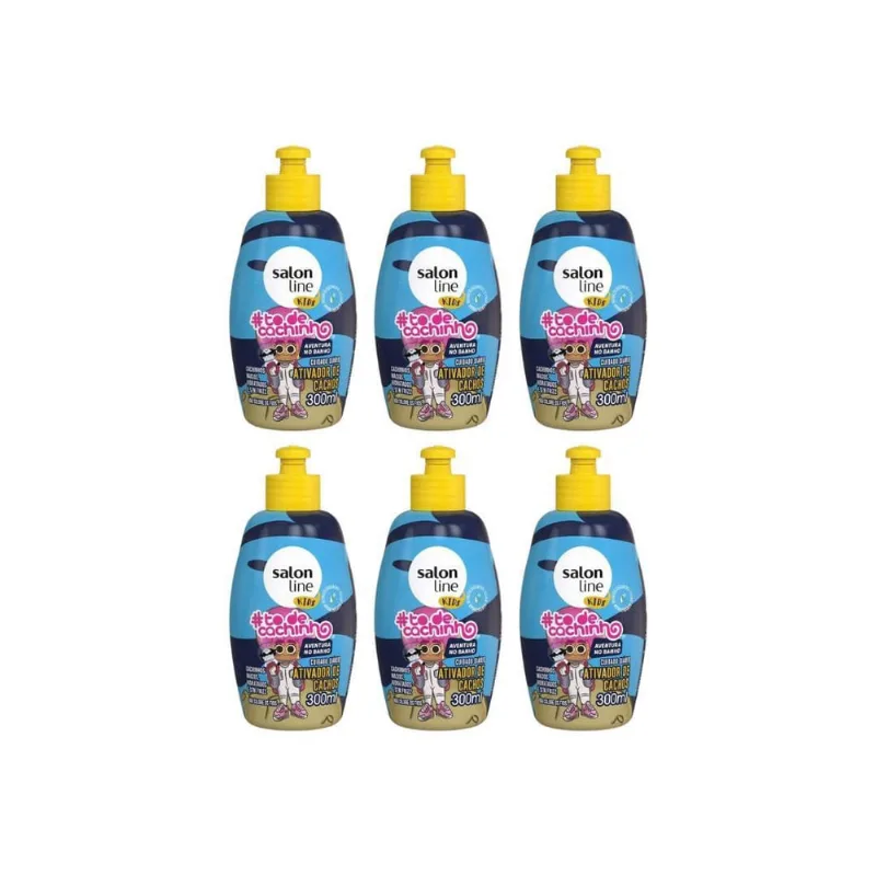 Ativador De Cachos Salon Line 300Ml Todecachinho Kids - 6Un