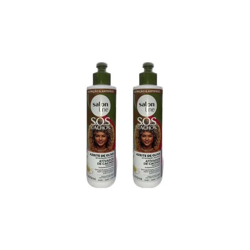 Ativador De Cachos Salon Line 300Ml Azeite Oliva - Kit C/2Un