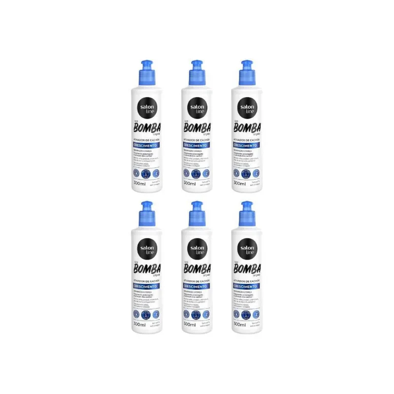 Ativador De Cachos Salon Line 300Ml Bomba - 6Un