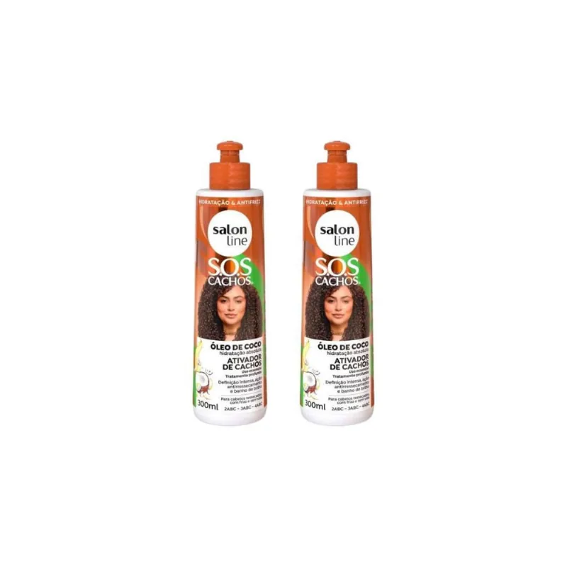 Ativador De Cachos Salon Line 300Ml Coco - Kit C/2Un