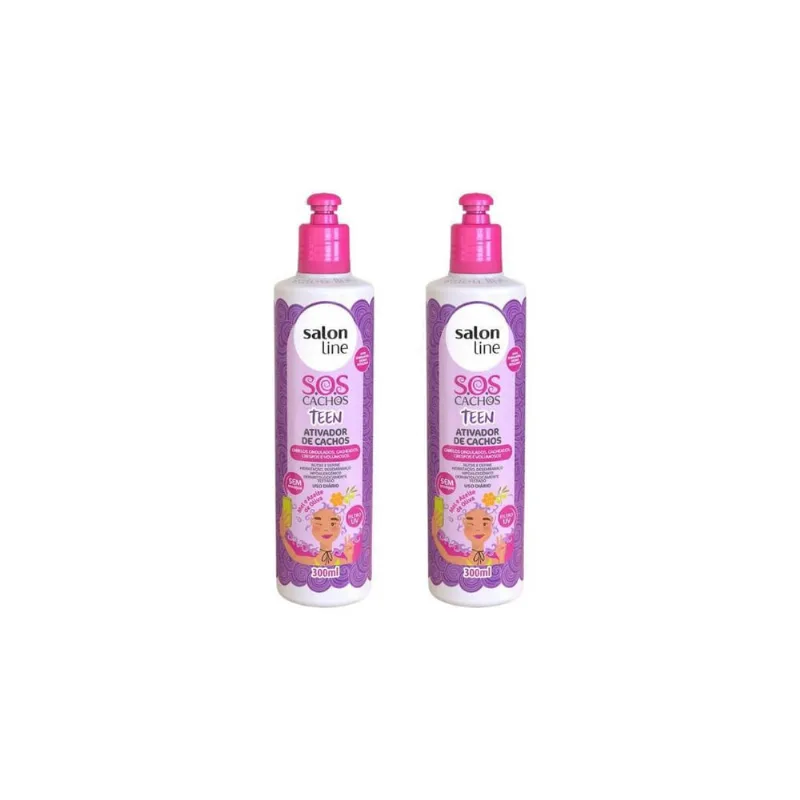 Ativador De Cachos Salon Line 300Ml Teen - Kit C/2Un