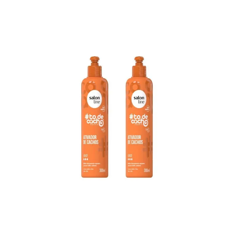 Ativador De Cachos Salon Line 300Ml Todecacho Coco - 2Un