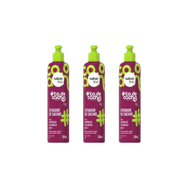 Ativador De Cachos Salon Line 300Ml Todecacho Def Volum- 3Un