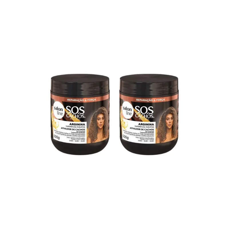 Ativador De Cachos Salon Line 500G Reconstruçao - Kit C/2Un