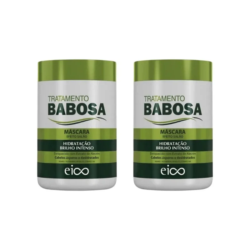 Mascara Eico 1Kg Efeito Salao Babosa - Kit C/2Un