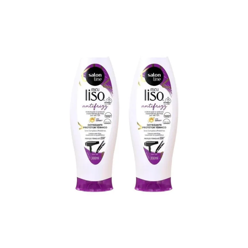 Defrizante Salon Line Meu Liso Antifrizz - Kit C/2Un