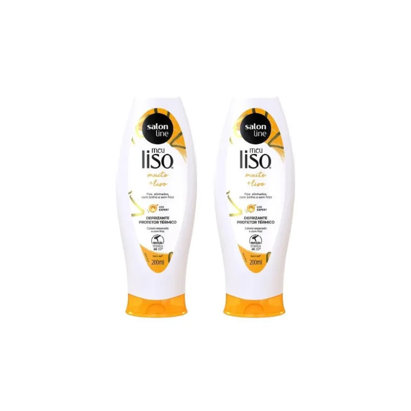 Defrizante Salon Line Meu Liso Muito + Liso 200Ml - Kit 2Un