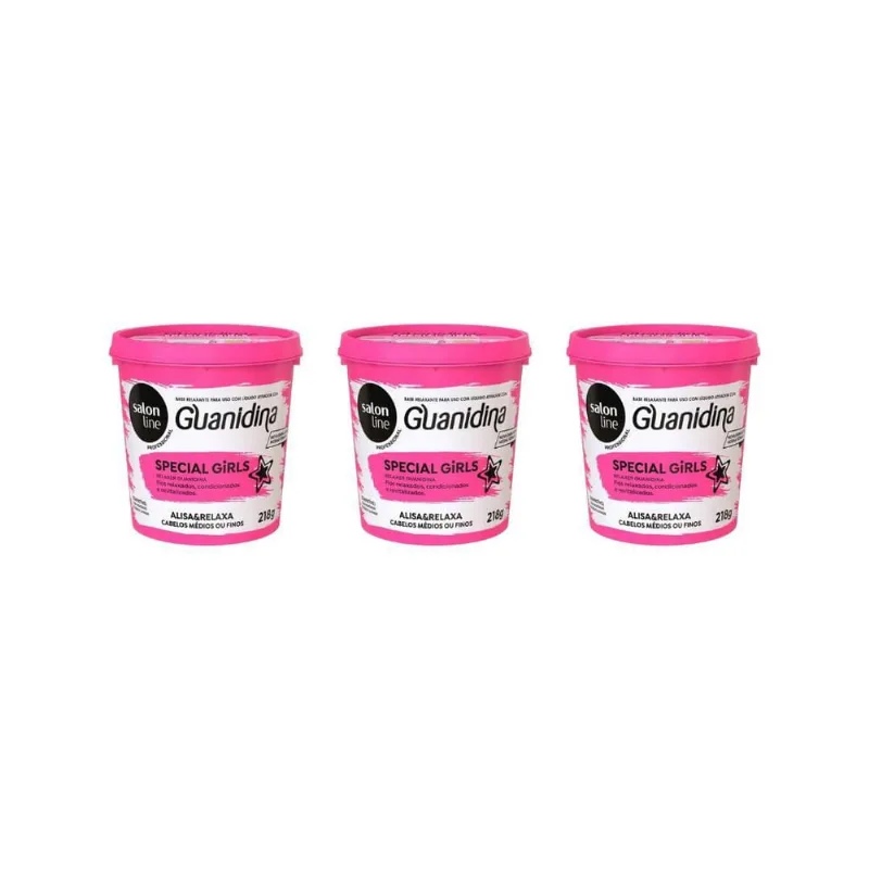 Relaxante Salon Line Guanidina Girls 218G - Kit C/3Un