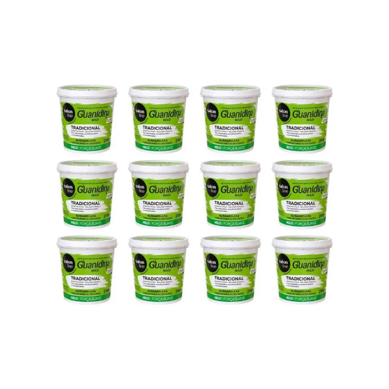 Relaxante Salon Line Guanidina Mild 215G - Kit C/12Un