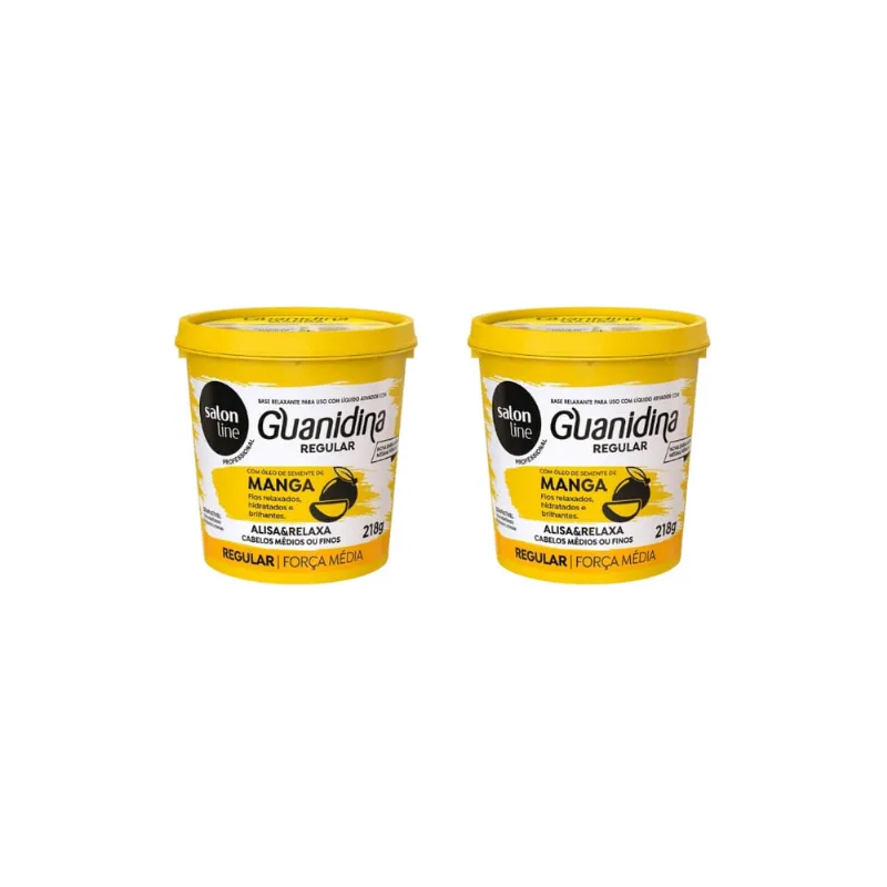 Relaxante Salon Line Manga Guanidina Regular 218g- Kit C/2un