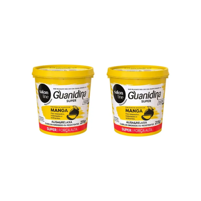 Relaxante Salon Line Manga Guanidina Super 215g - Kit C/2un