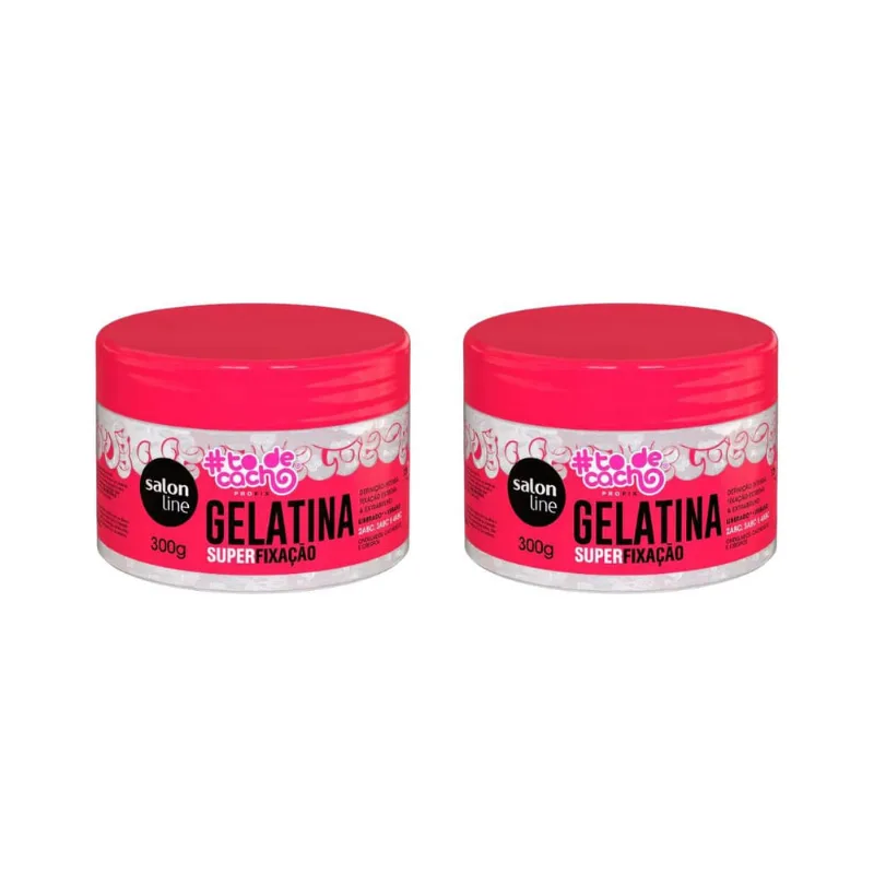 Gelatina Capilar Salon Line 300g Todecacho Super Fixaçao-2un