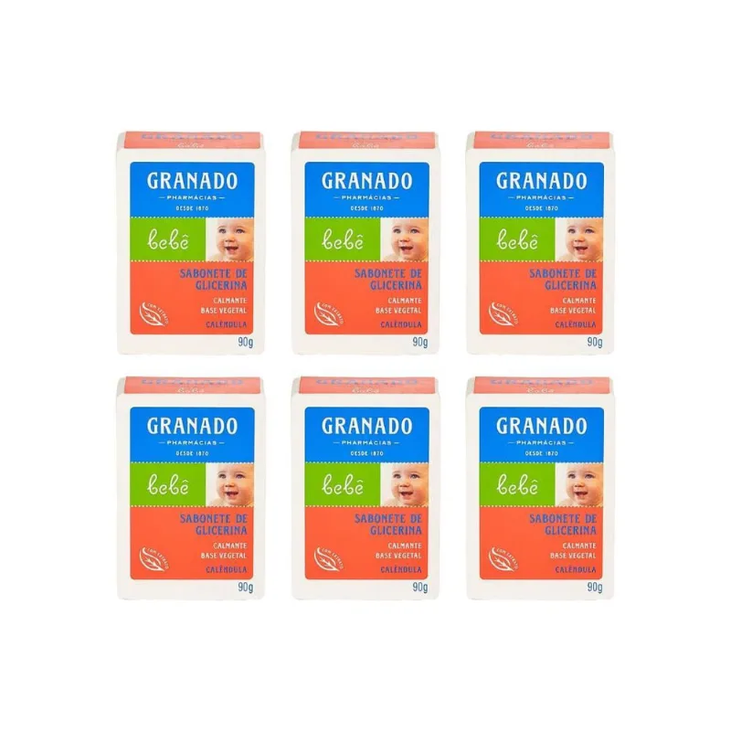 Sabonete Granado Baby 90G Glicerina Calendula - Kit C/6Un