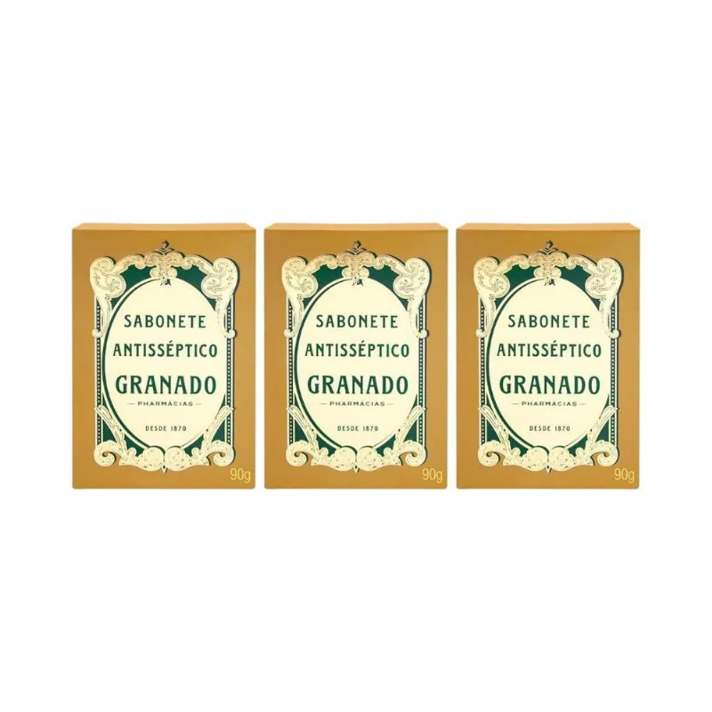 Sabonete Granado 90G Antisseptico Tradicional-Kit C/3Un