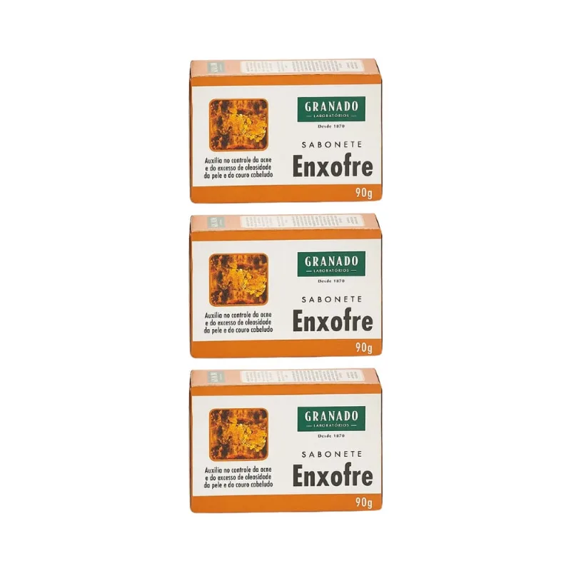 Sabonete Granado 90g Enxofre-Kit C/3un