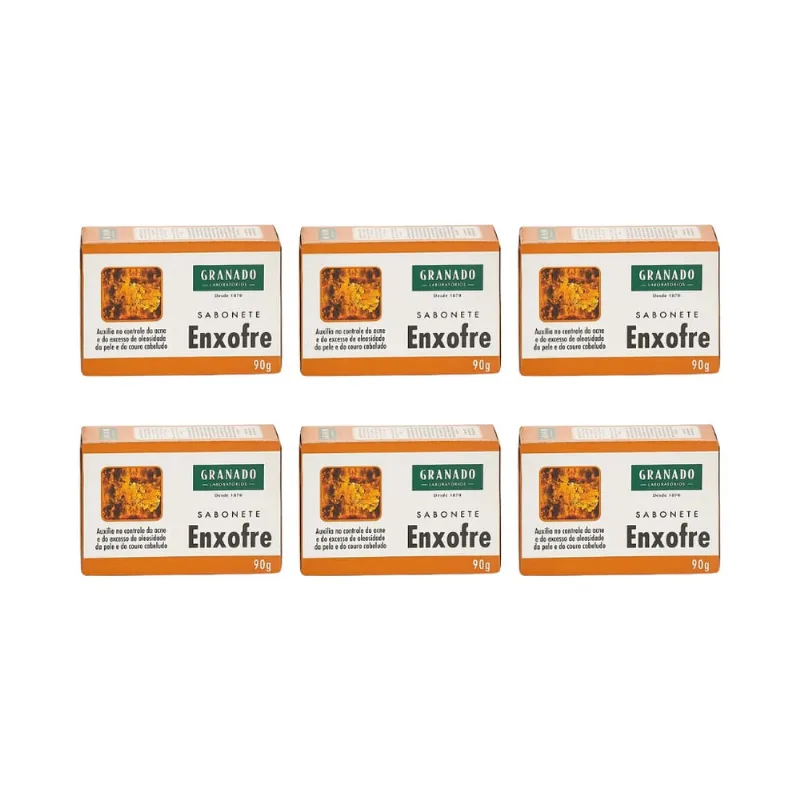 Sabonete Granado 90g Enxofre-Kit C/6un