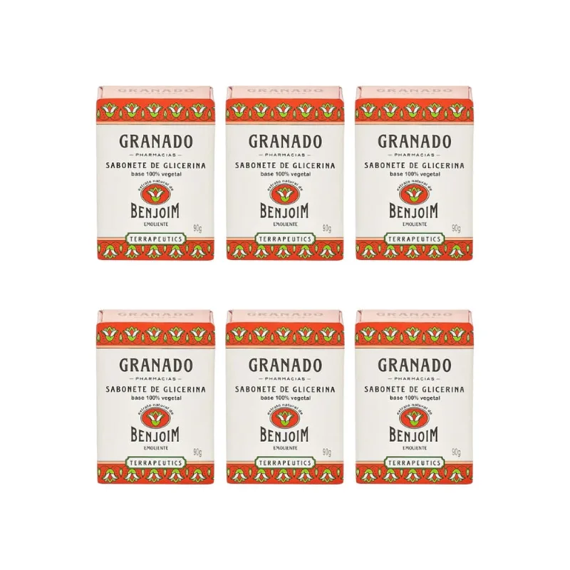 Sabonete Granado 90g Glicerina Benjoim-Kit C/6un