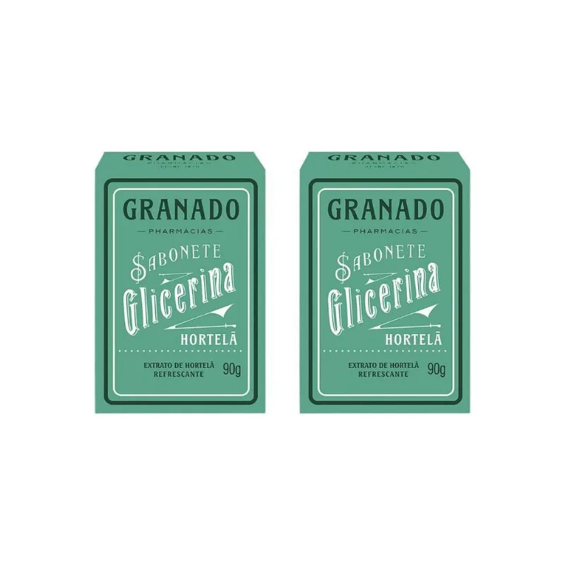 Sabonete Granado 90G Glicerina Hortela-Kit C/2Un