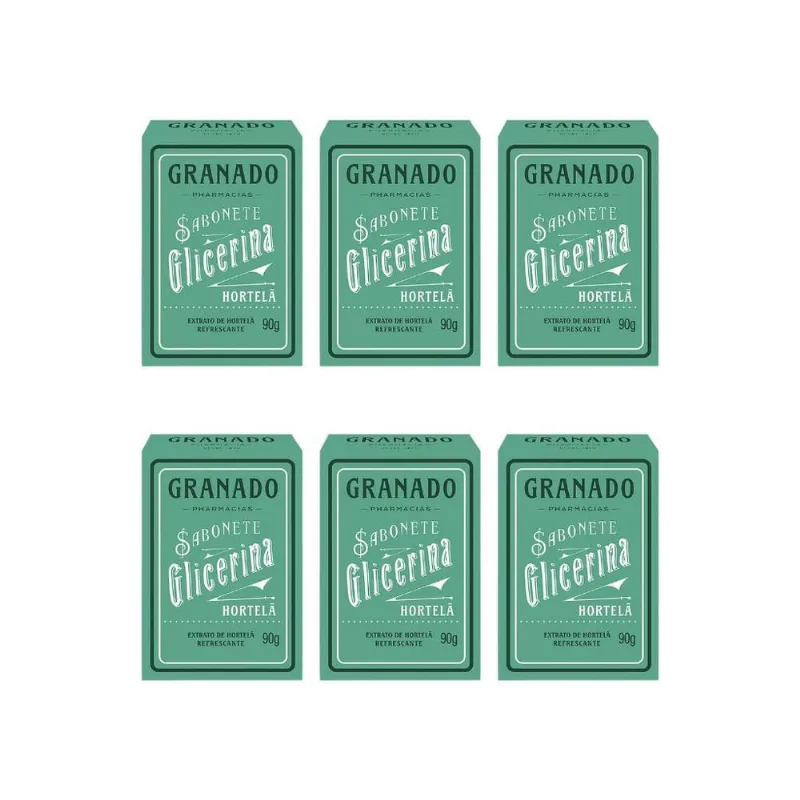 Sabonete Granado 90G Glicerina Hortela-Kit C/6Un