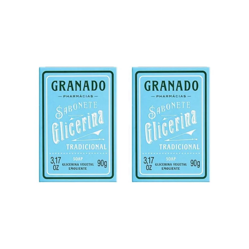 Sabonete Granado 90G Glicerina Tradicional-Kit C/2Un