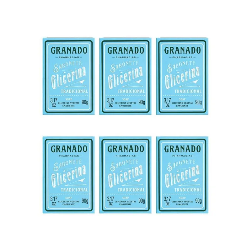 Sabonete Granado 90G Glicerina Tradicional-Kit C/6Un