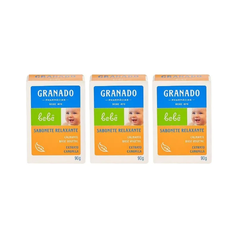 Sabonete Granado Baby 90G Camomila-Kit C/3Un