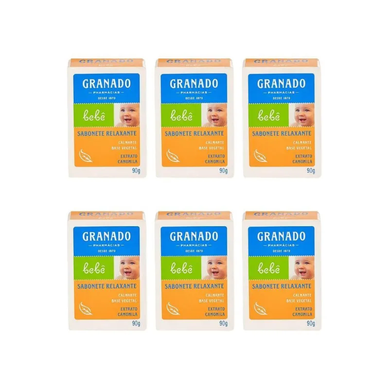 Sabonete Granado Baby 90G Camomila-Kit C/6Un