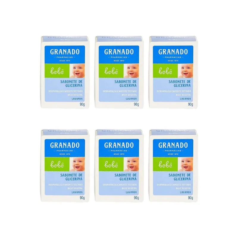 Sabonete Granado Baby 90G Lavanda-Kit C/6Un