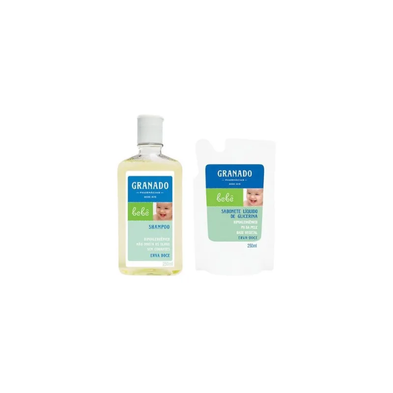 Shampoo Granado Bebe 250Ml Erva Doce + Sab Liq Refil