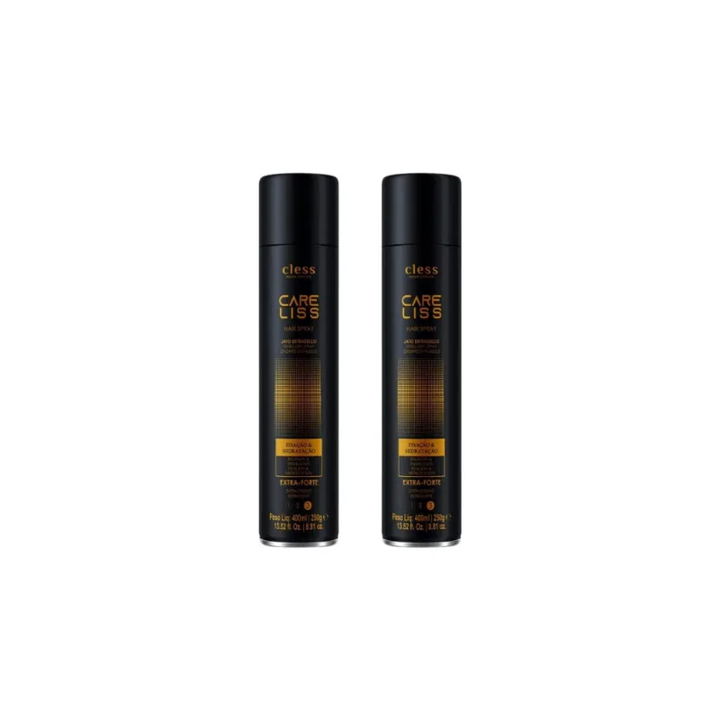 Hair Spray Fixador Care Liss Extra Forte 400ml-Kit C/2un