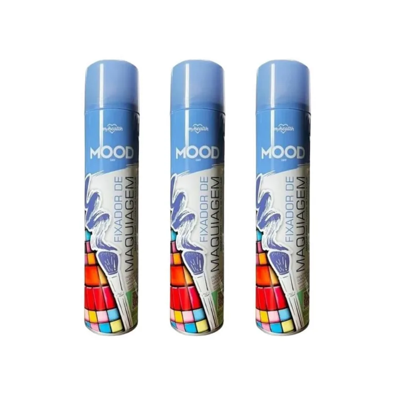 Fixador De Maquiagem Mood 300Ml - Kit Com 3Un