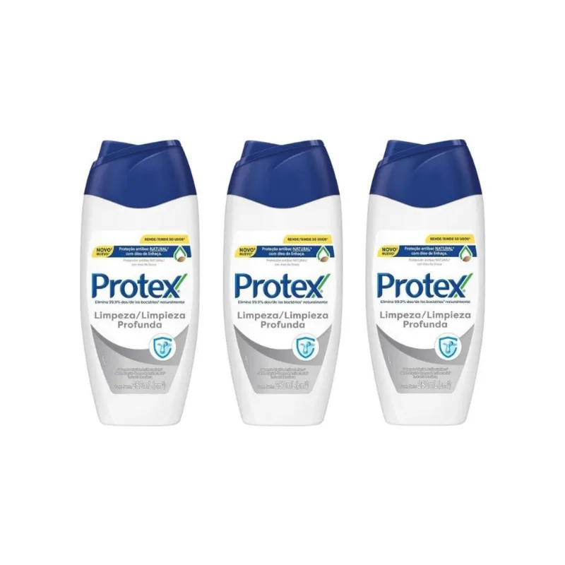 Sabonete Liquido Protex 250Ml Limpeza Profunda - Kit Com 3Un
