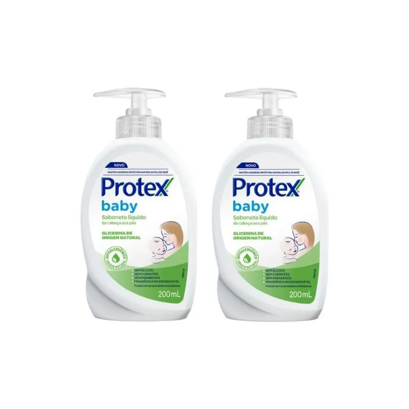 Sabonete Liquido Protex Baby Glicerinado 200Ml - Kit Com 2Un