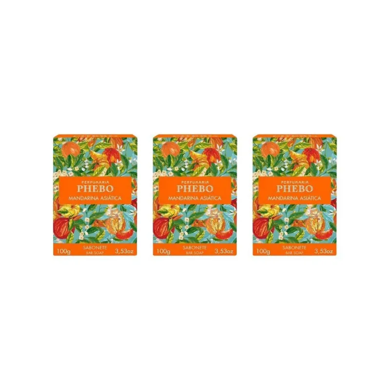 Sabonete Phebo Mediterraneo 100G Mandarina - Kit C/3Un