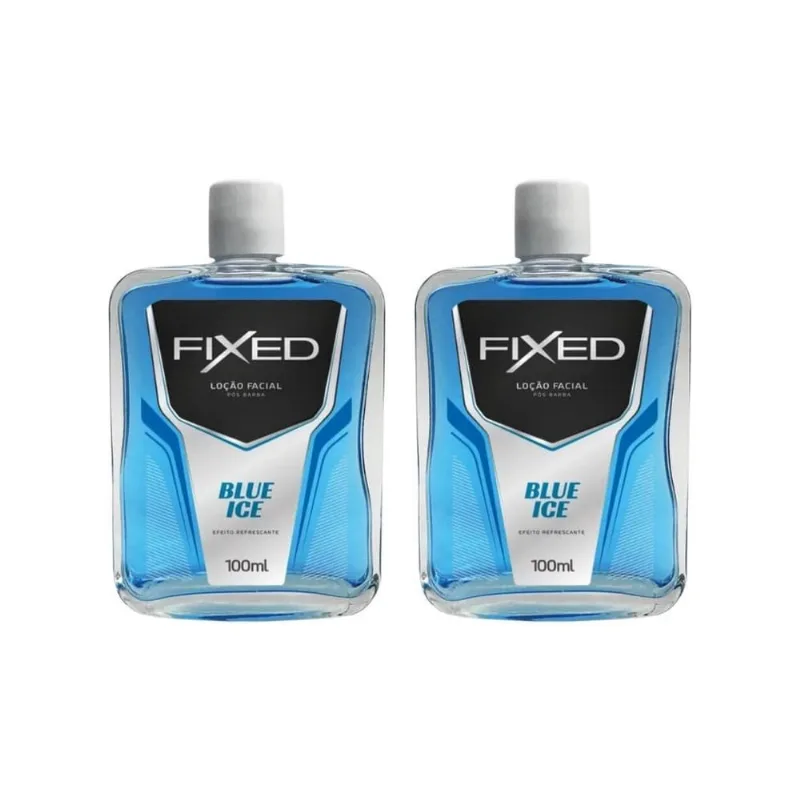 Loçao Pos Barba Fixed Blue Ice 100Ml - Kit Com 2Un