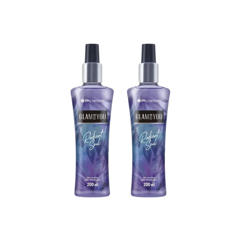 Colonia Phytoderm 200ml Fem Splash Radiant Soul - Kit c/ 2un