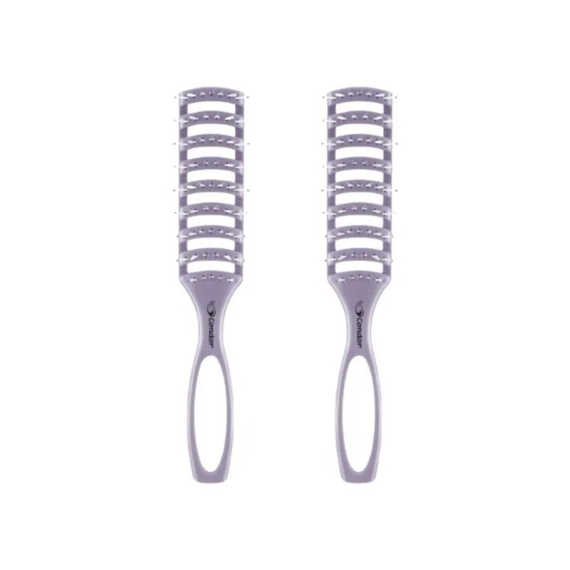 Escova De Cabelo Condor 9722 Belle Vazada(Sd) - Kit C/2Un