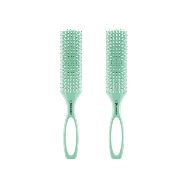 Escova De Cabelo Condor 9723 Belle Plana(Sd) - Kit C/2Un