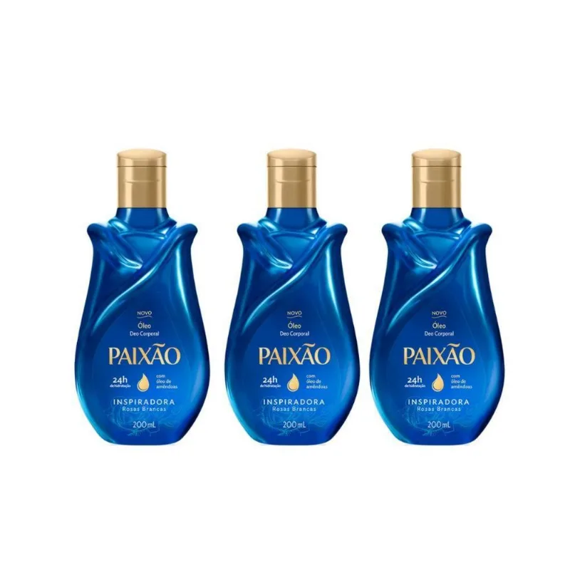 Oleo Corporal Paixao 200Ml Only You Inspiradora-Kit C/3Un