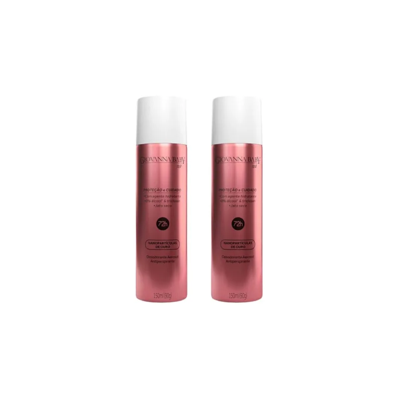 Desodorante Aero Giovanna Baby 150ml Rose-Kit C/2un