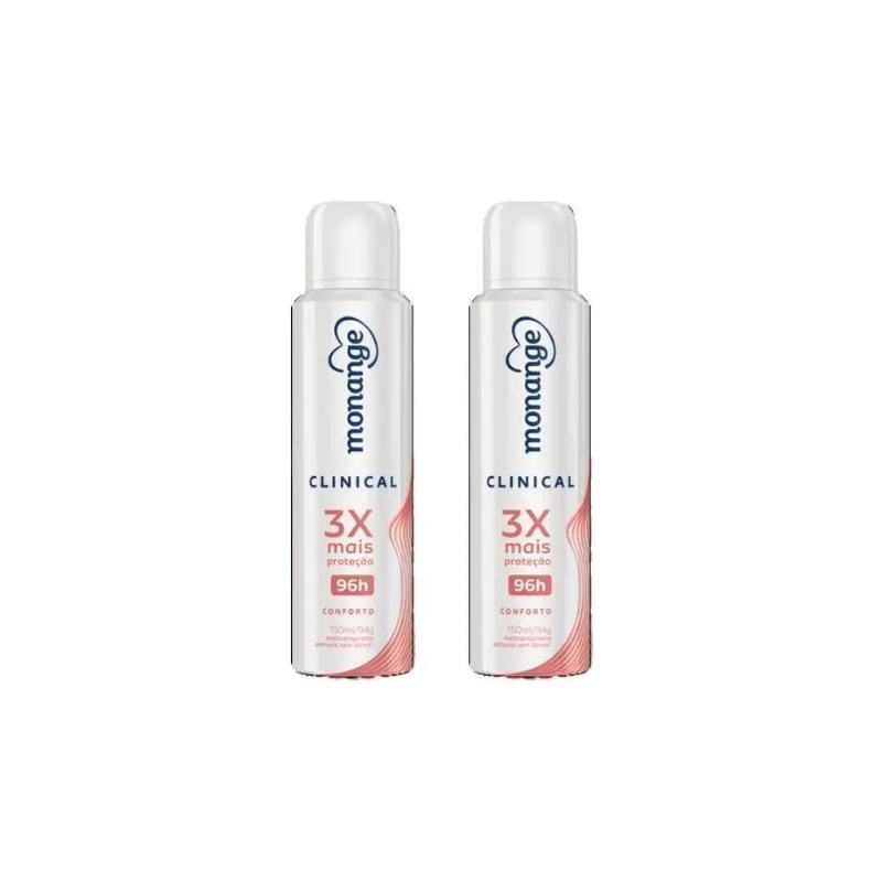 Desodorante Aero Monange 150Ml Clinical Conforto-Kit C/2Un