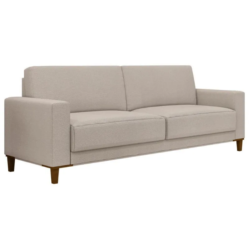 Sofá Chili 2 Lugares 165CM Off White Linho Estrutura Madeira Sallar Home